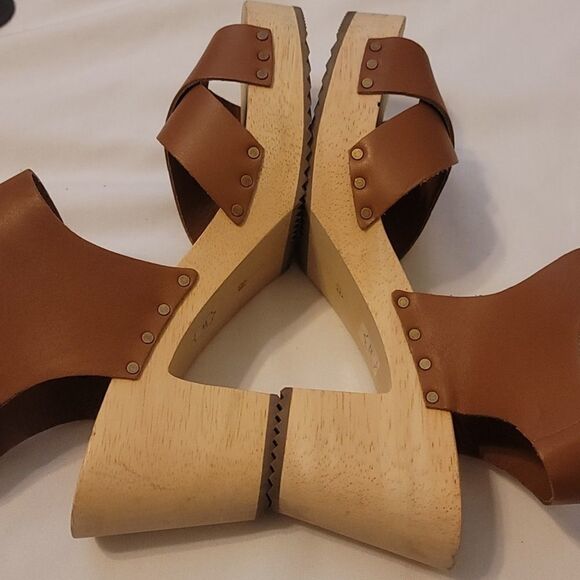 Loft leather wooden platforms size 8 - Picture 5 of 12
